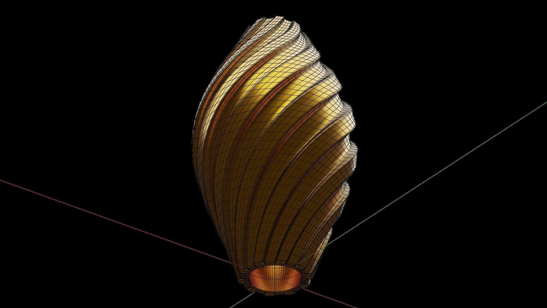 Twisted Wavy Six Vases 3D print model_27