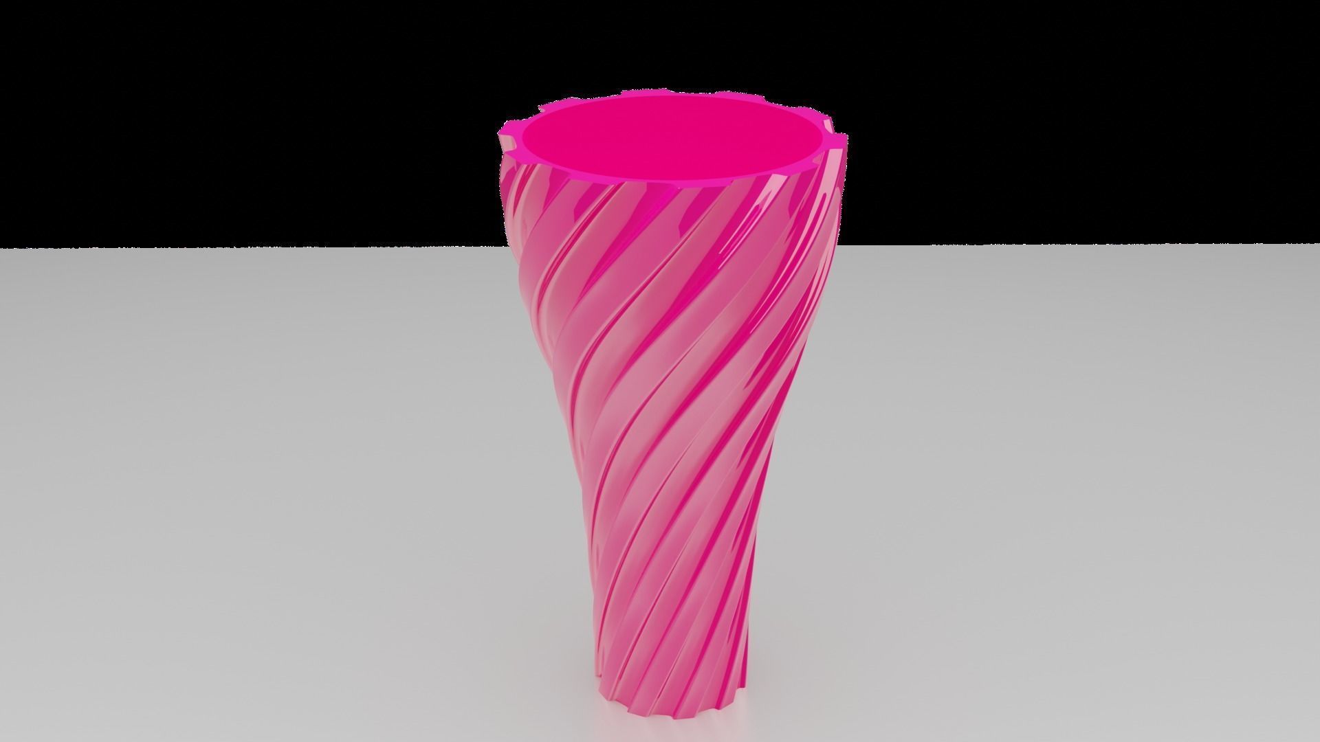 Twisted Wavy Six Vases 3D print model_64