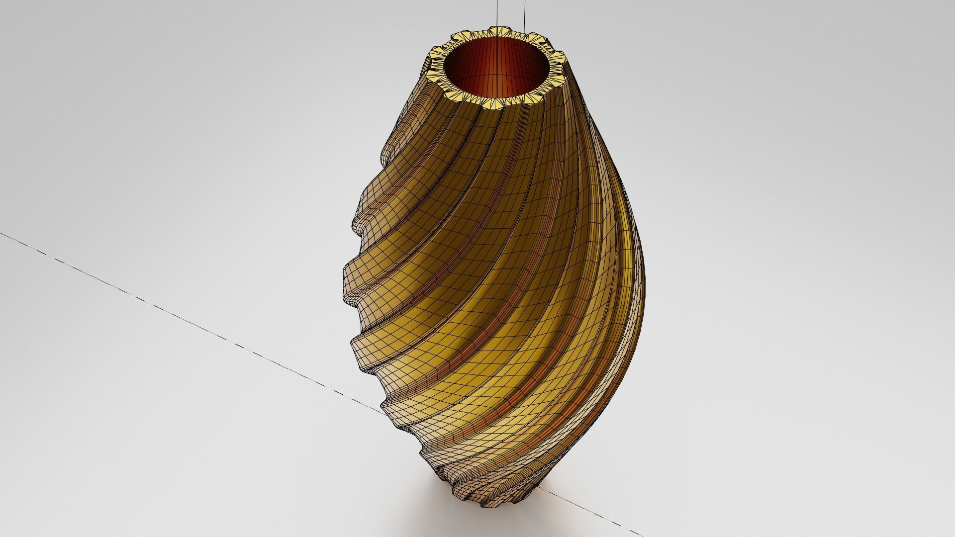 Twisted Wavy Six Vases 3D print model_17
