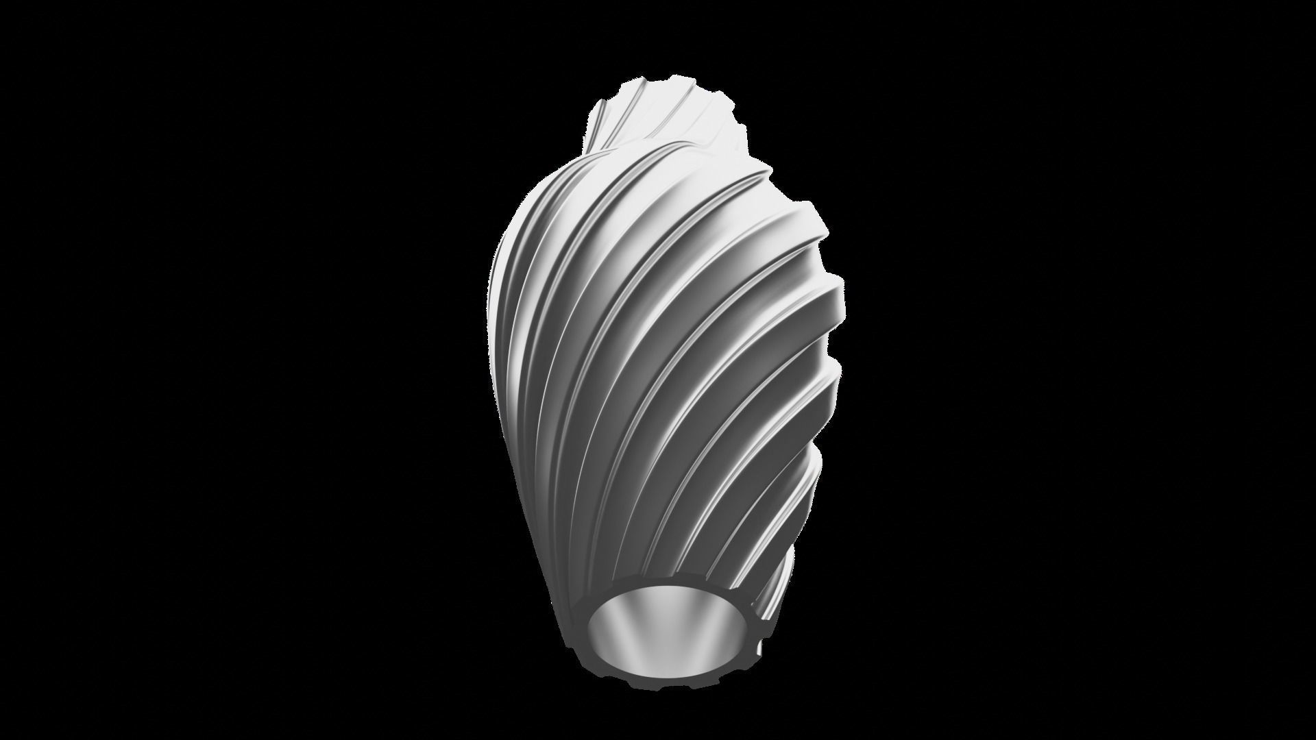 Twisted Wavy Six Vases 3D print model_38