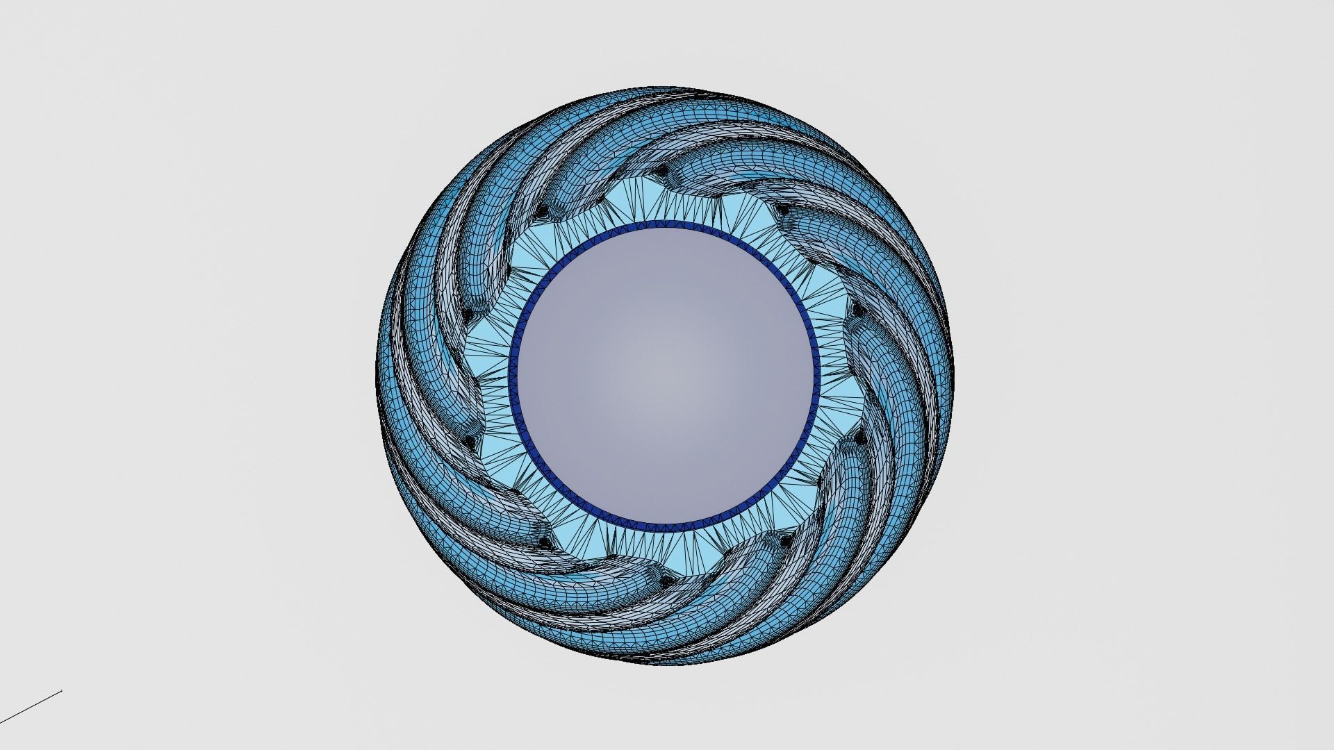 Twisted Wavy Six Vases 3D print model_85