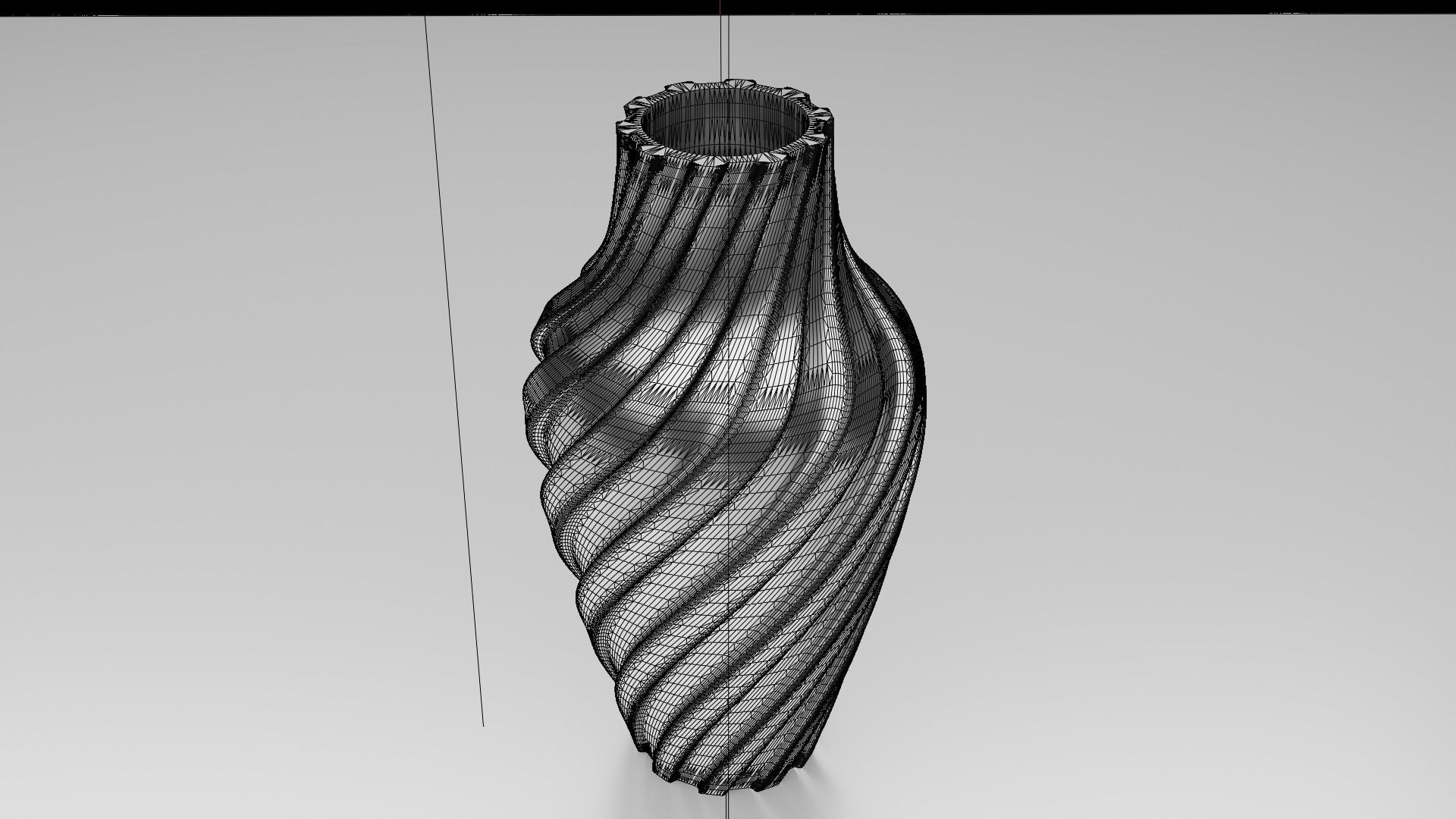 Twisted Wavy Six Vases 3D print model_29