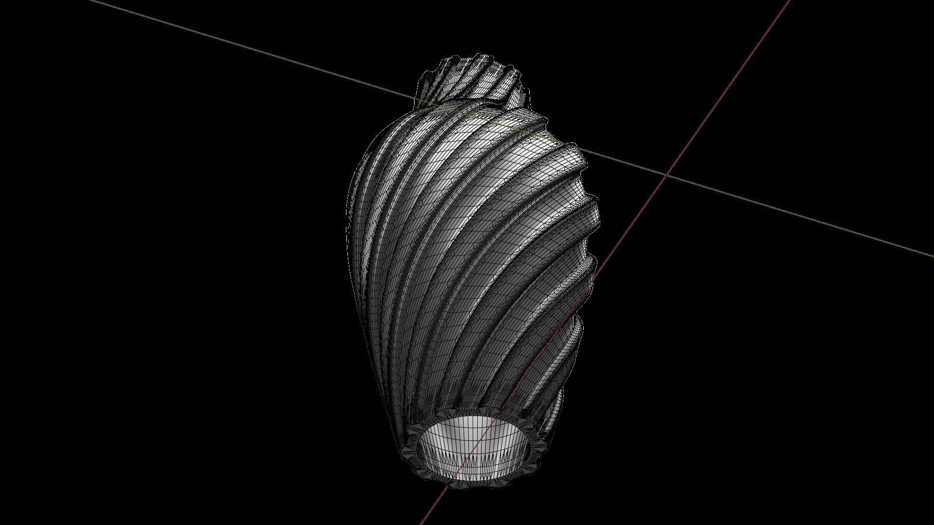 Twisted Wavy Six Vases 3D print model_39