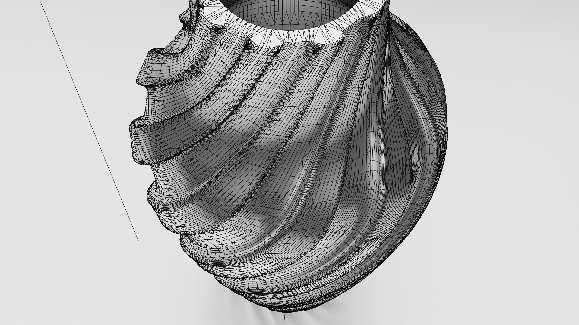 Twisted Wavy Six Vases 3D print model_31