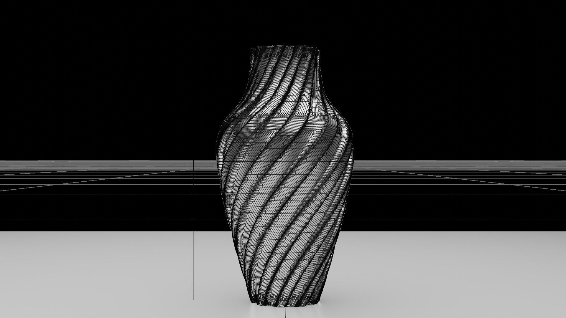 Twisted Wavy Six Vases 3D print model_33