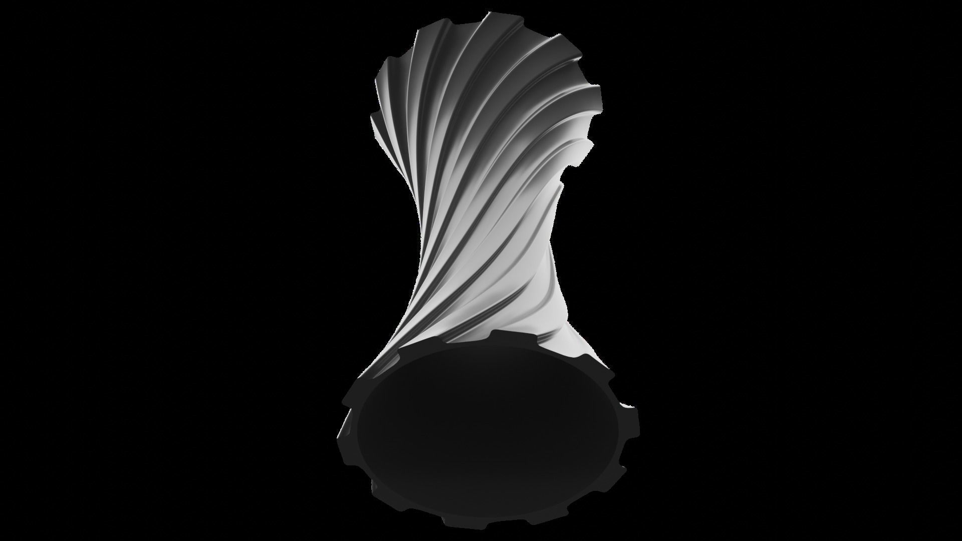 Twisted Wavy Six Vases 3D print model_50