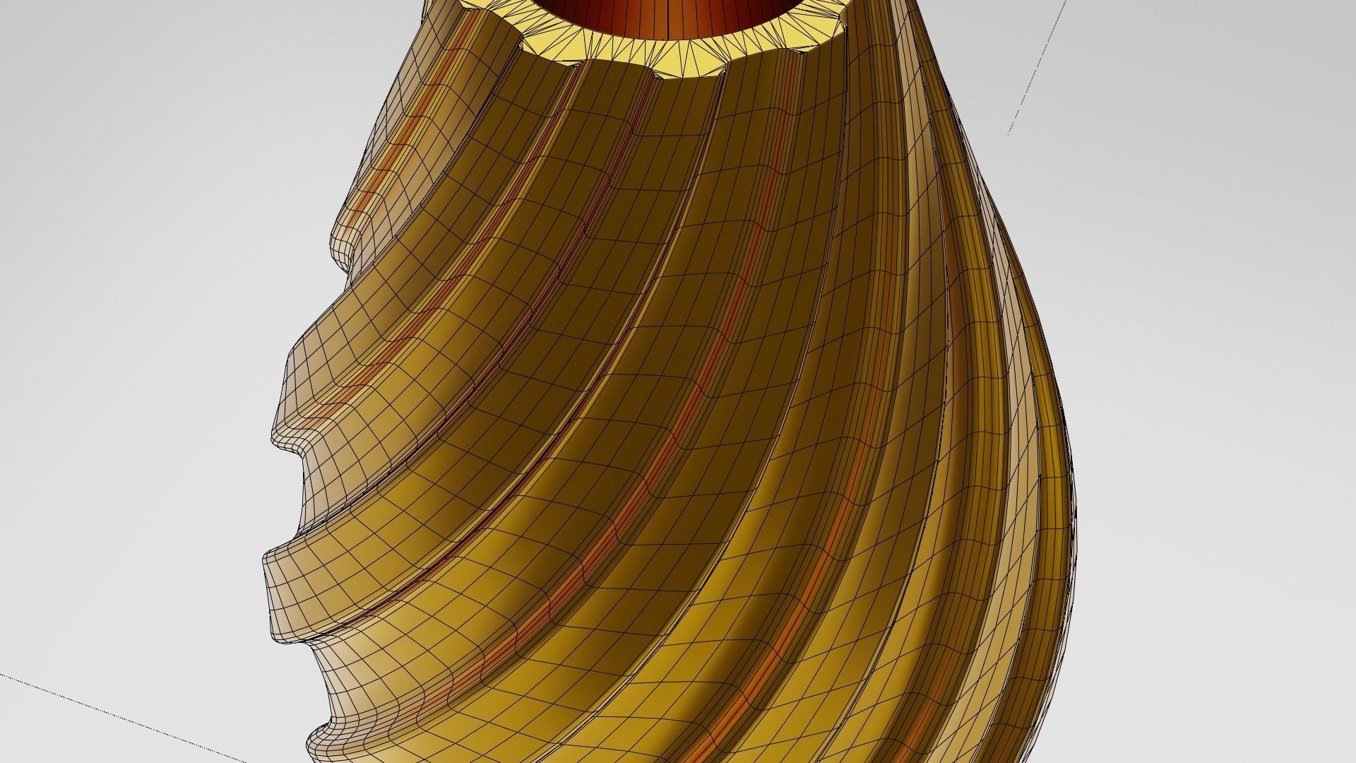 Twisted Wavy Six Vases 3D print model_19