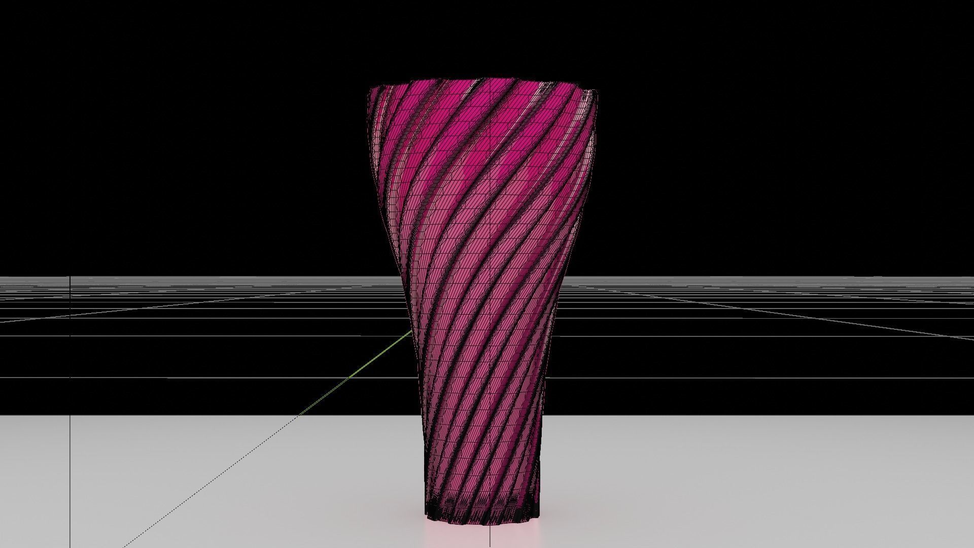 Twisted Wavy Six Vases 3D print model_69