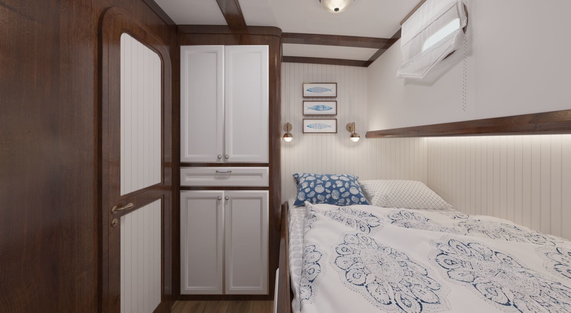 Boat 3d Model L1 Master Cabin-Bridge and Saloon-Passenger Cabin 3D model_11