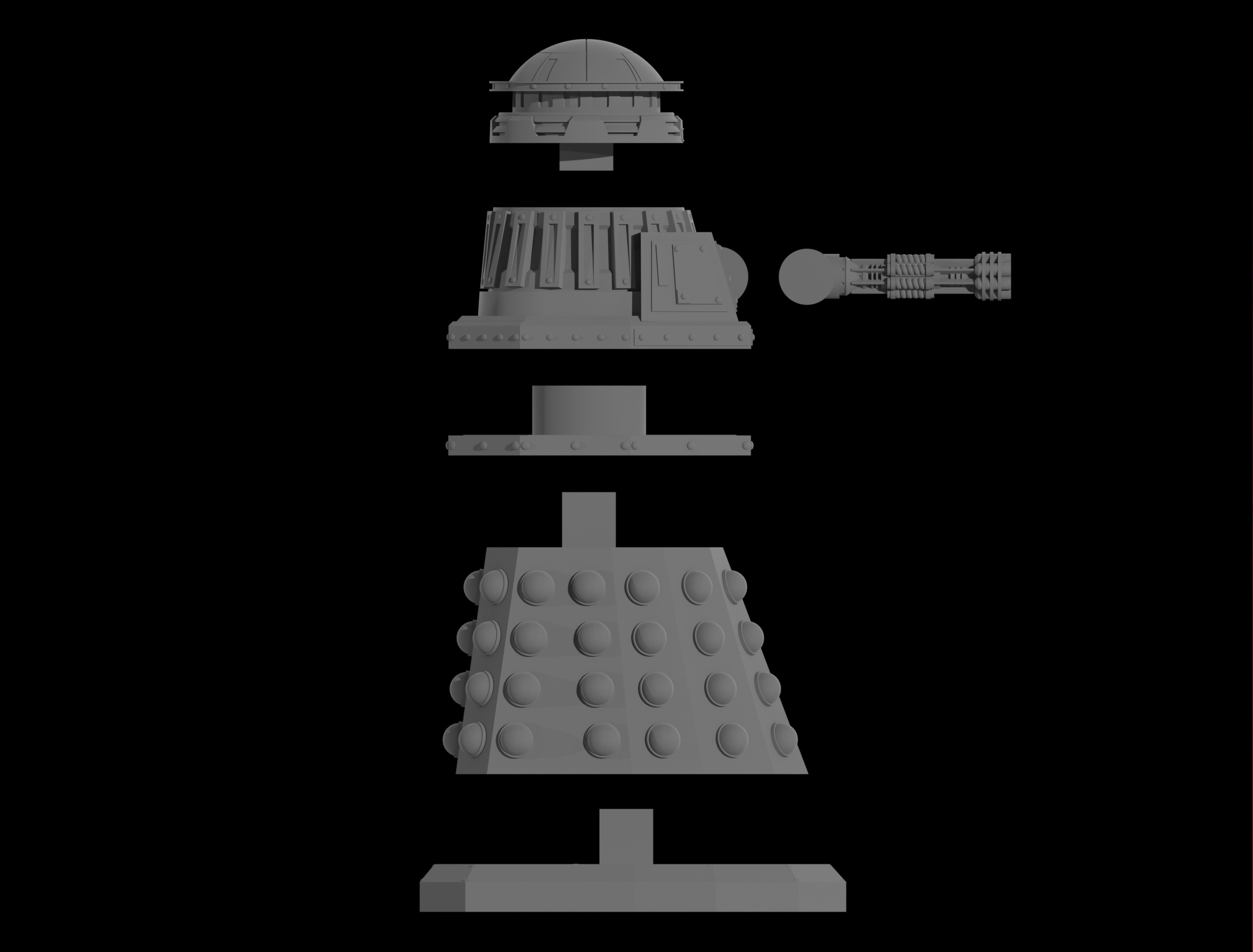 05 D-A-L-E-K  Special Weapons  - 32mm Miniature - 3D print model_1