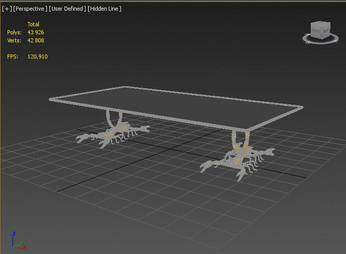 Table in the  scorpion style  3D model_7