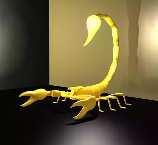 Scorpion style table lamp 3D model
