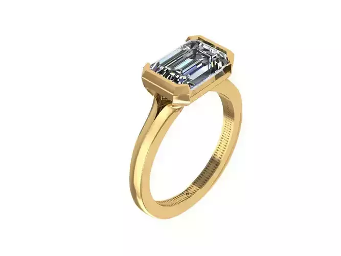 emerald cut engagement ring 