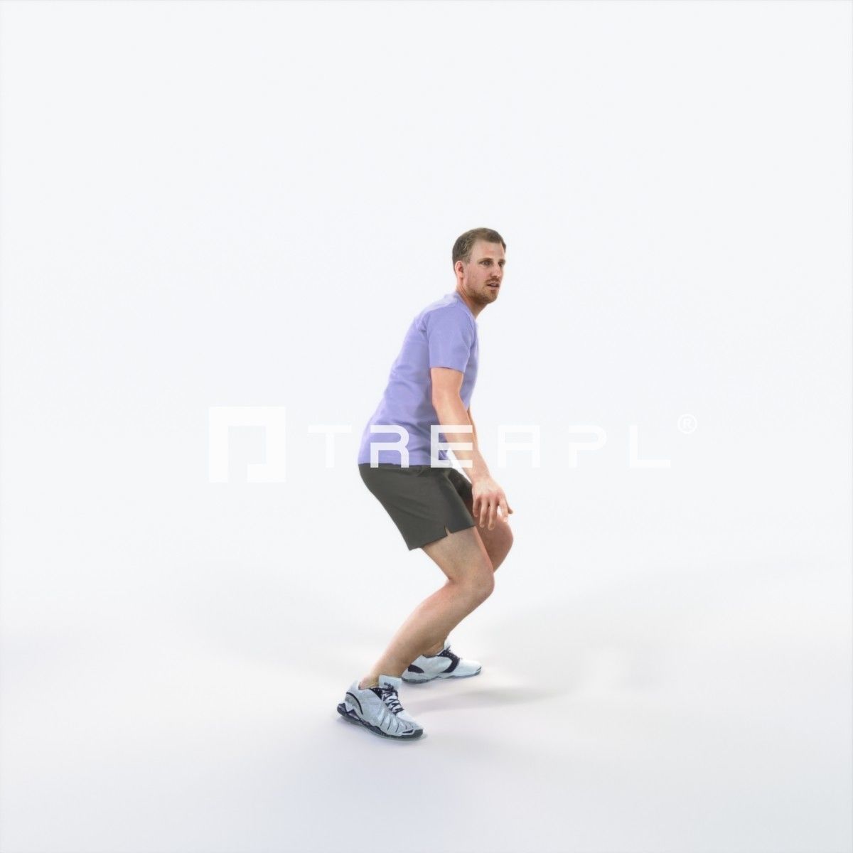 Mistery 08K Football Changing Direction Sports Man Low-poly 3D model_2