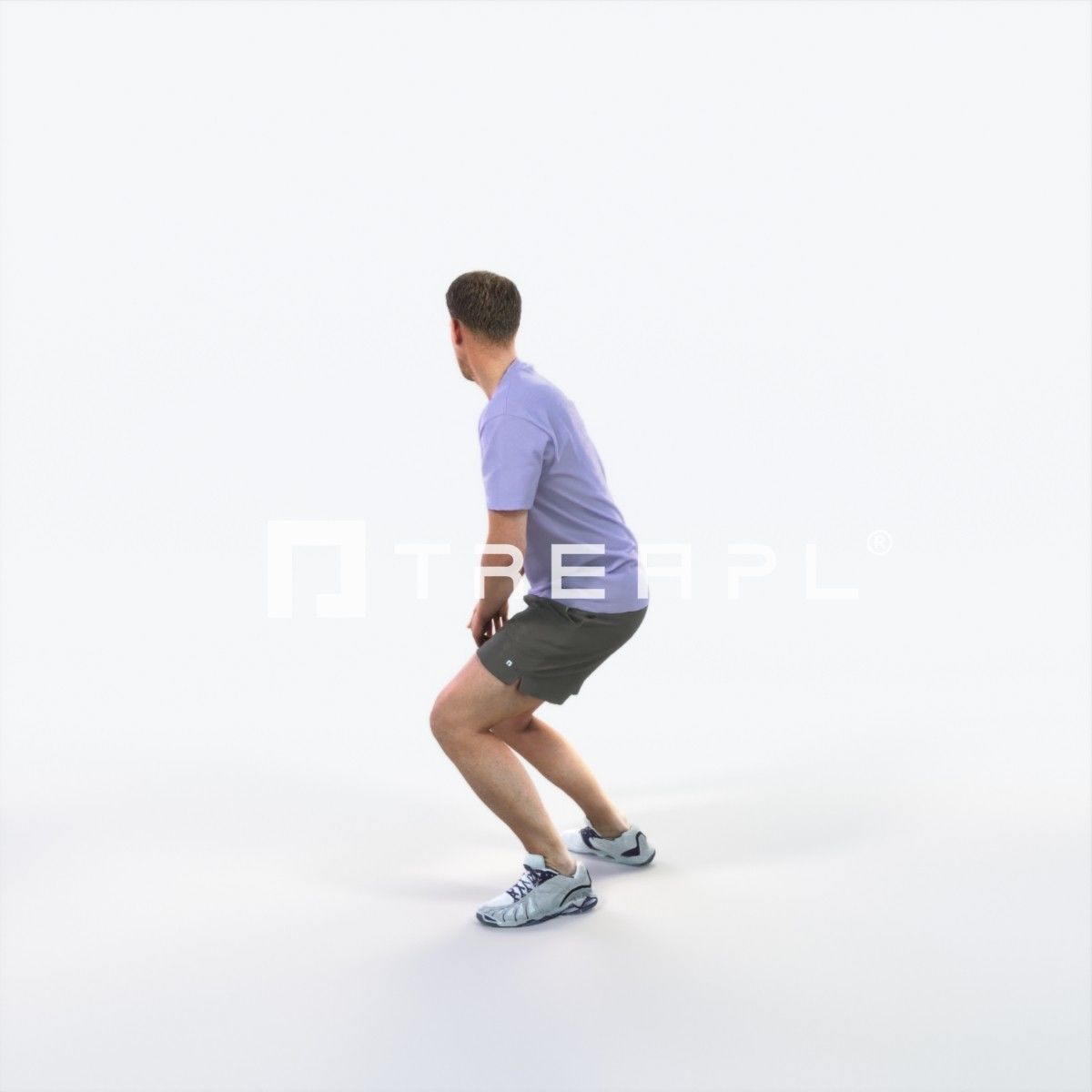 Mistery 08K Football Changing Direction Sports Man Low-poly 3D model_5