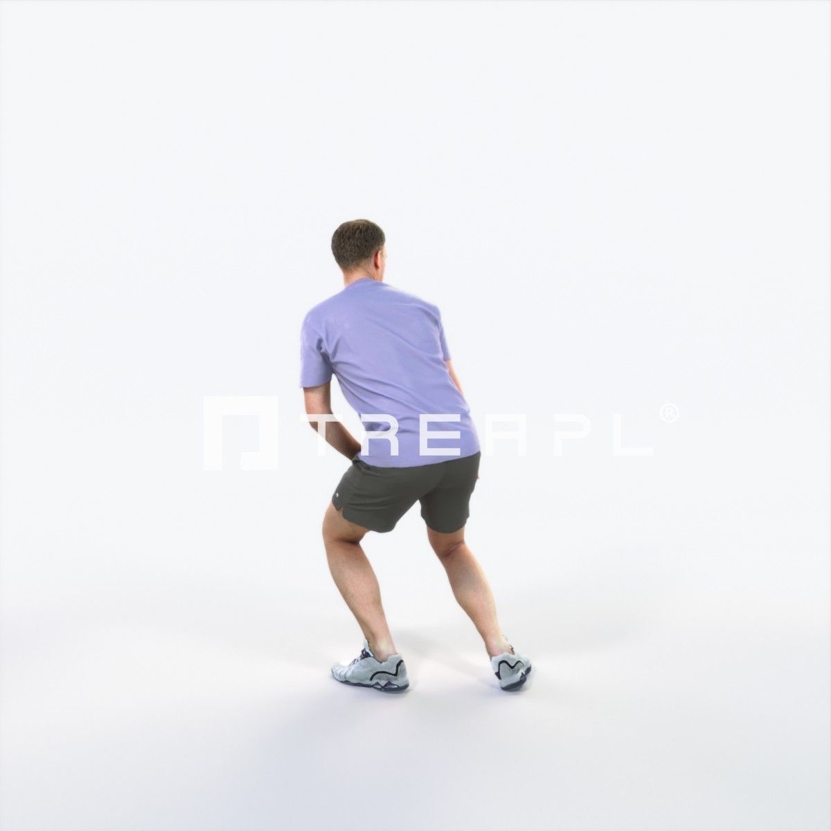 Mistery 08K Football Changing Direction Sports Man Low-poly 3D model_4