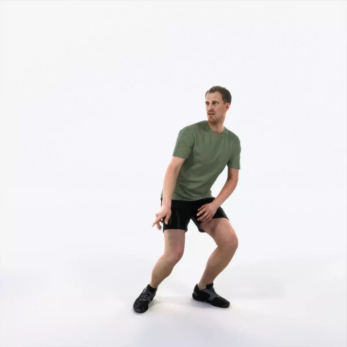 Mistery 08I Football Changing Direction Sports Man Low-poly 3D model_0