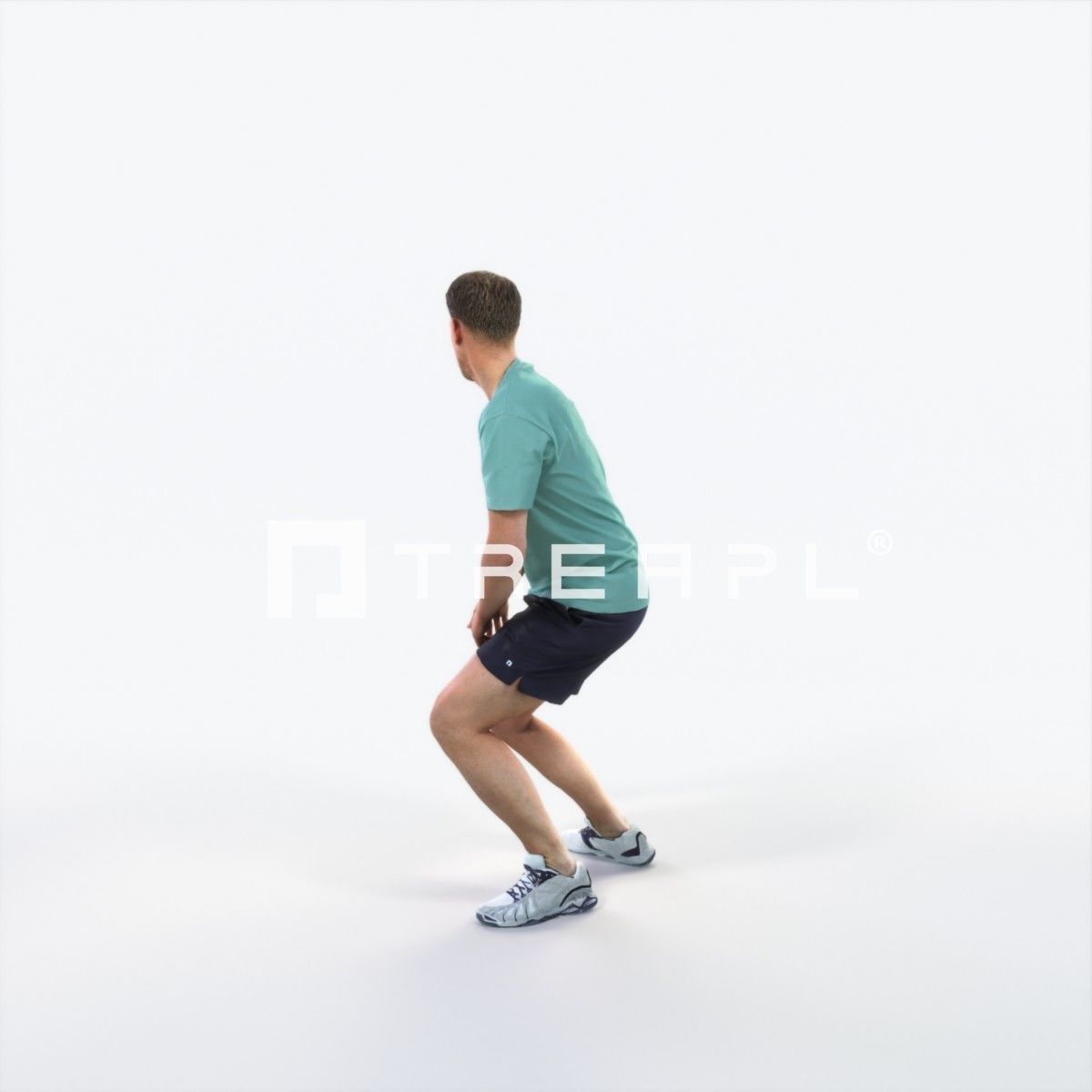 Mistery 08G Football Changing Direction Sports Man Low-poly 3D model_5