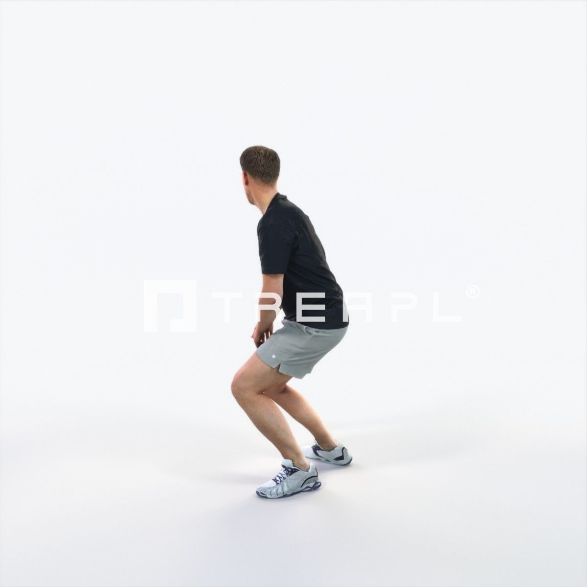 Mistery 08E Football Changing Direction Sports Man Low-poly 3D model_5