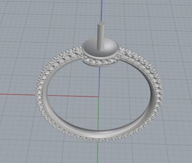 pearl ring 3D print model_13