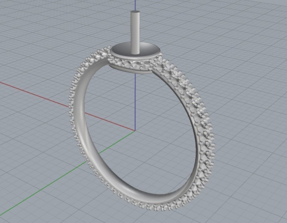 pearl ring 3D print model_14