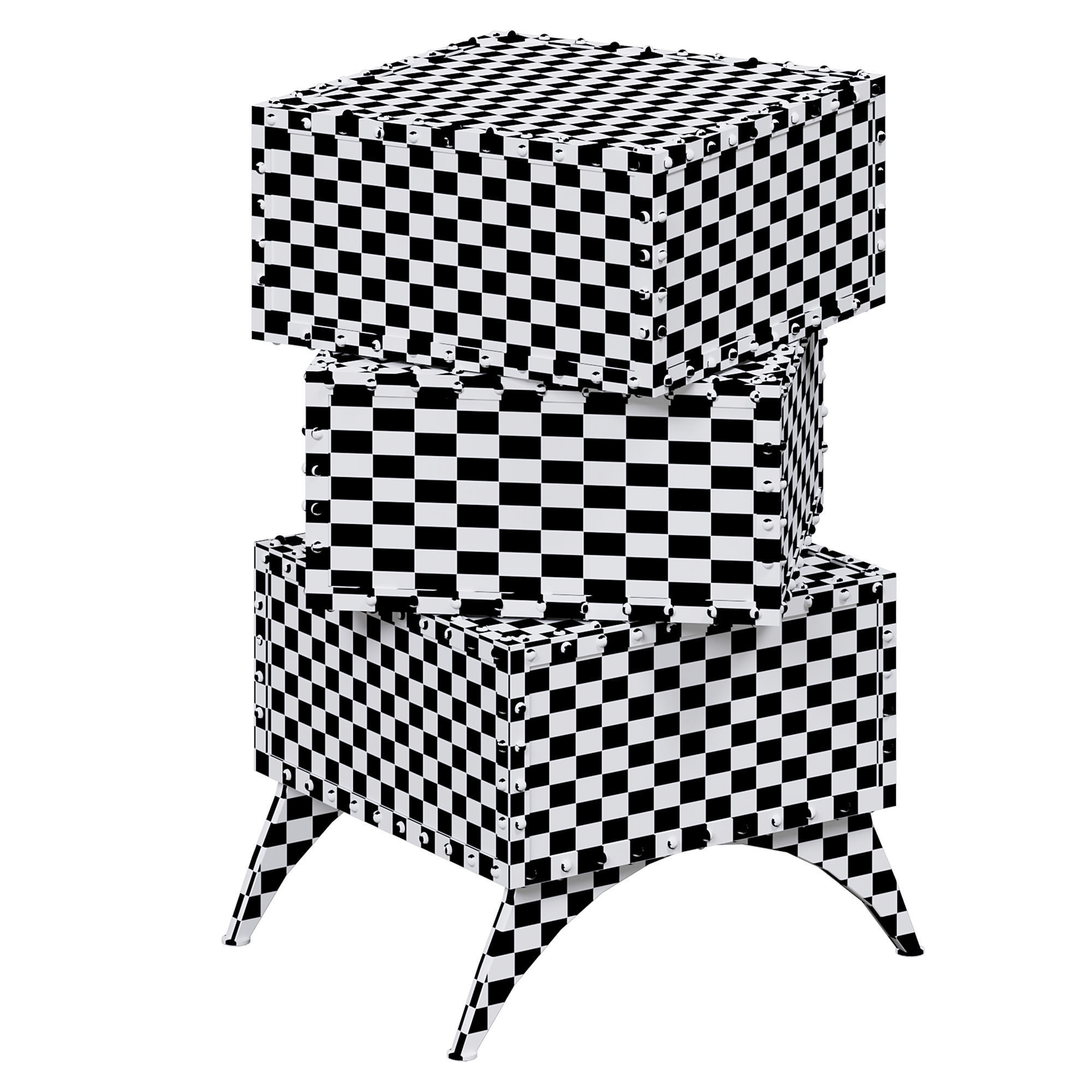 Trio Side Table By Elve Luxury 3D model_3