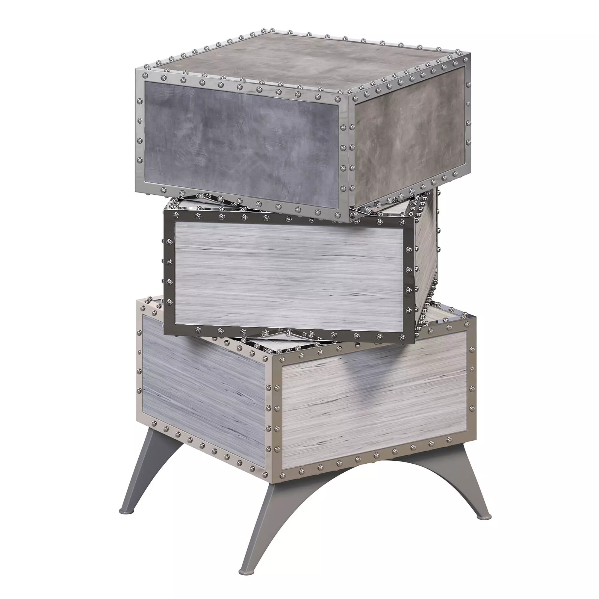 Trio Side Table By Elve Luxury 3D model_0