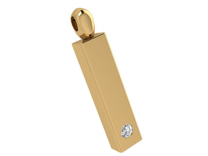 Cartier style pendant 3750 3D print model 3D print model_1