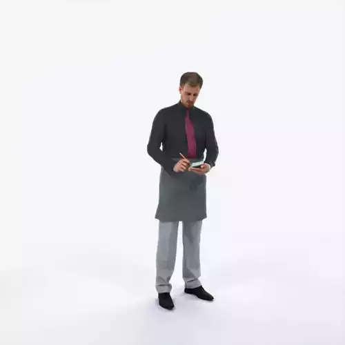 Mistery 25K Waiter Noting Working Man