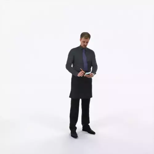 Mistery 25D Waiter Noting Working Man