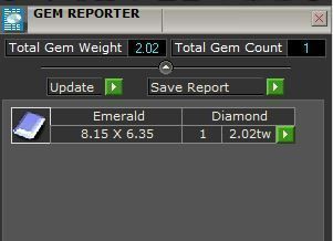 Square diamond stone ring 3752 3D print model 3D print model_8