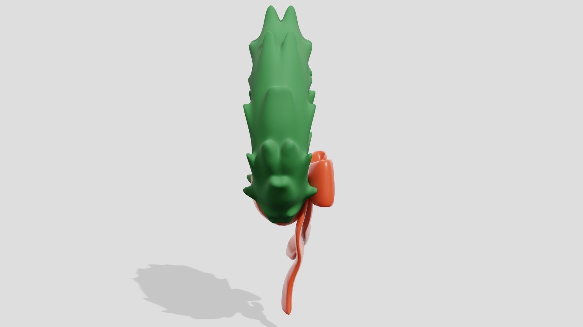 Beautiful Christmas fir wreath with bow  3D model_2