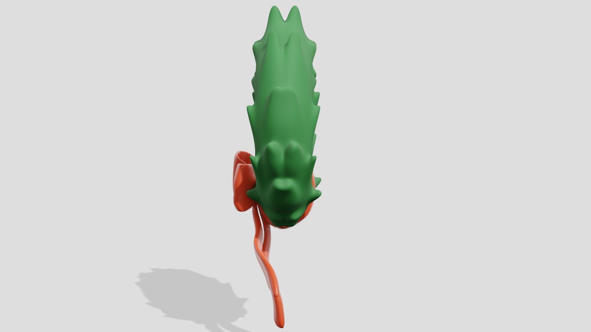 Beautiful Christmas fir wreath with bow  3D model_4