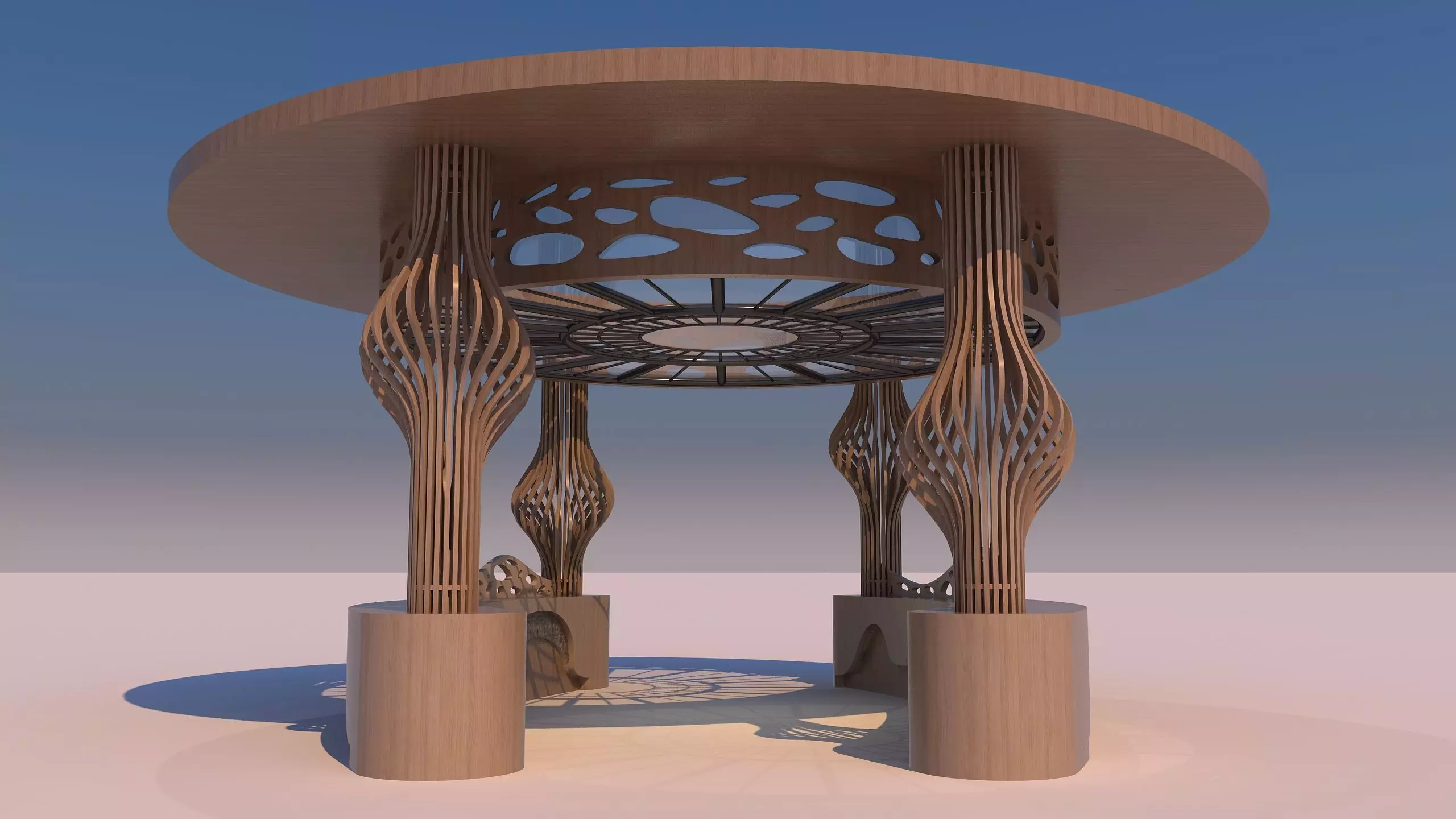 0189 - Parametric Pergola 3D model