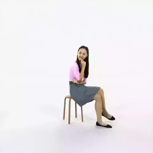 Passion 07E Listening East Asian Sitting Casual Woman