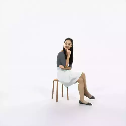Passion 07C Listening East Asian Sitting Casual Woman