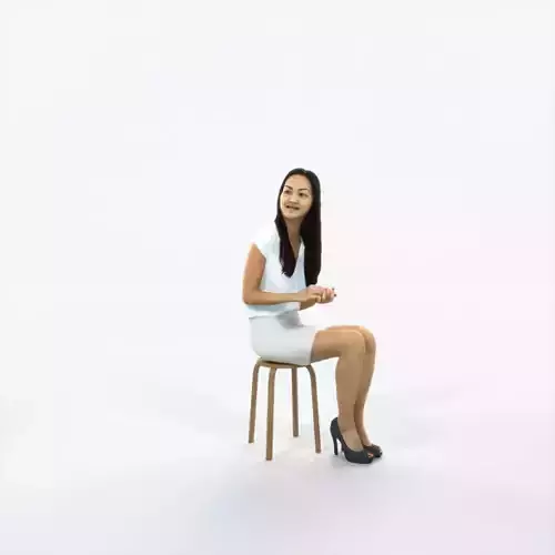 Passion 18M Observing Clapping East Asian Sitting Casual Woman