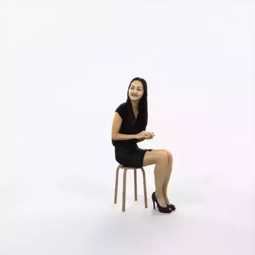 Passion 18B Observing Clapping East Asian Sitting Casual Woman