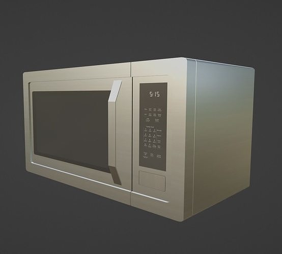 Microwave Low-poly 3D model