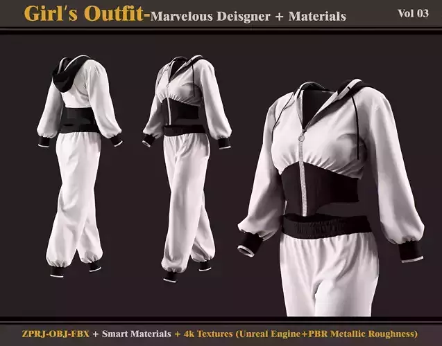Girls Outfit-zprj-fbx-obj-materials
