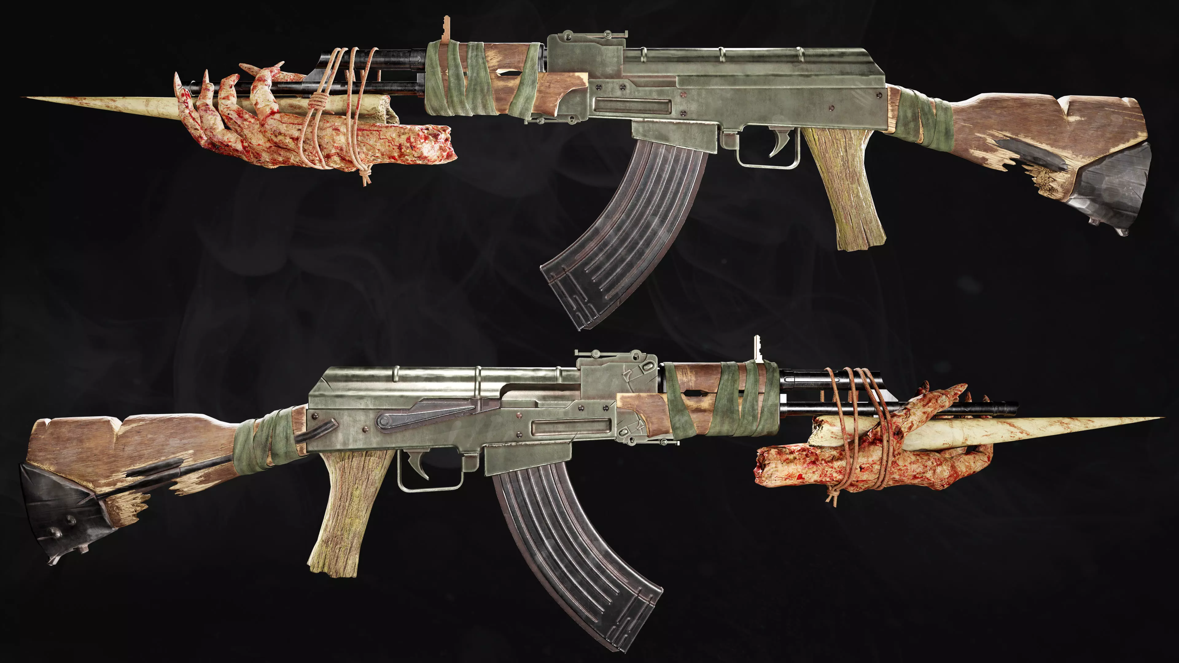 Game Ready Mesh AKM Free low-poly 3D model