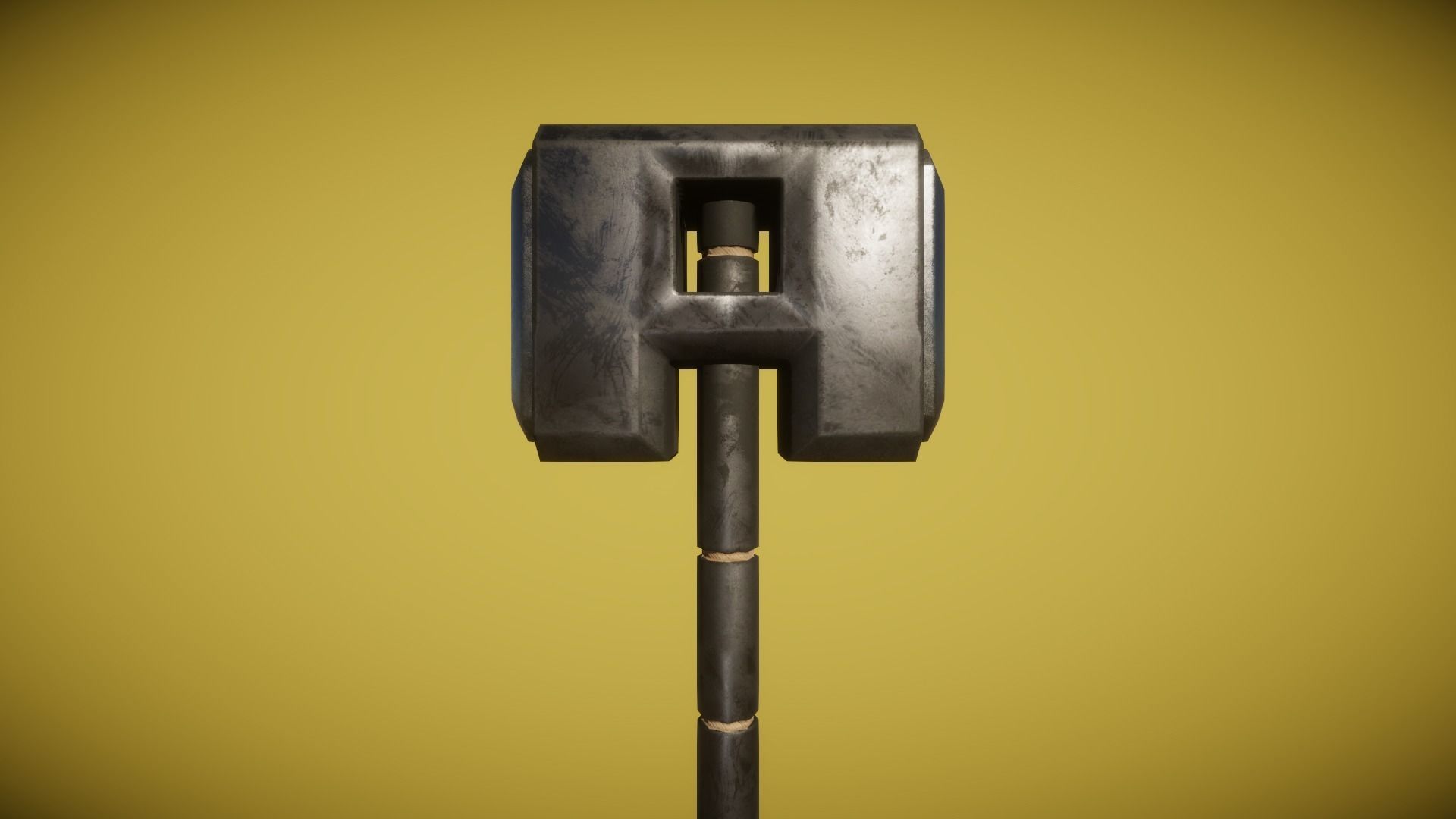 Real World - Medieval Hammers Low-poly 3D model_10
