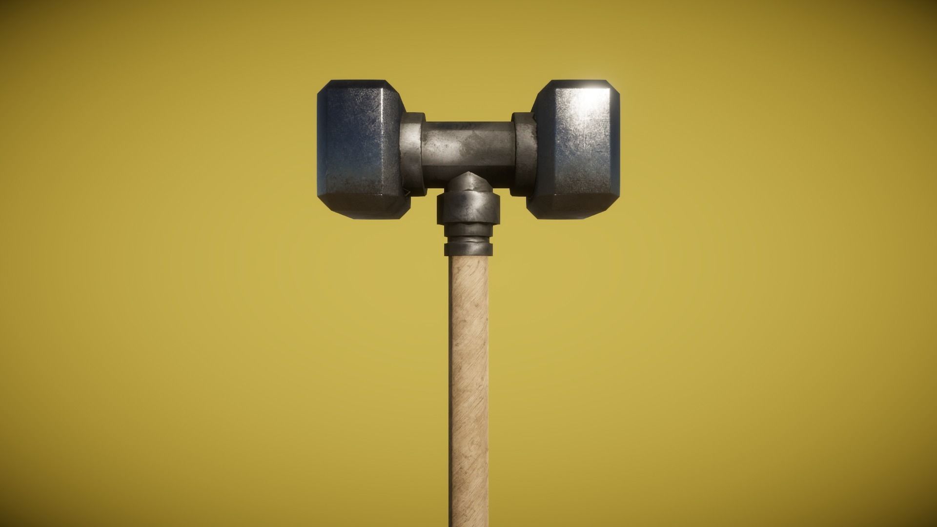 Real World - Medieval Hammers Low-poly 3D model_5