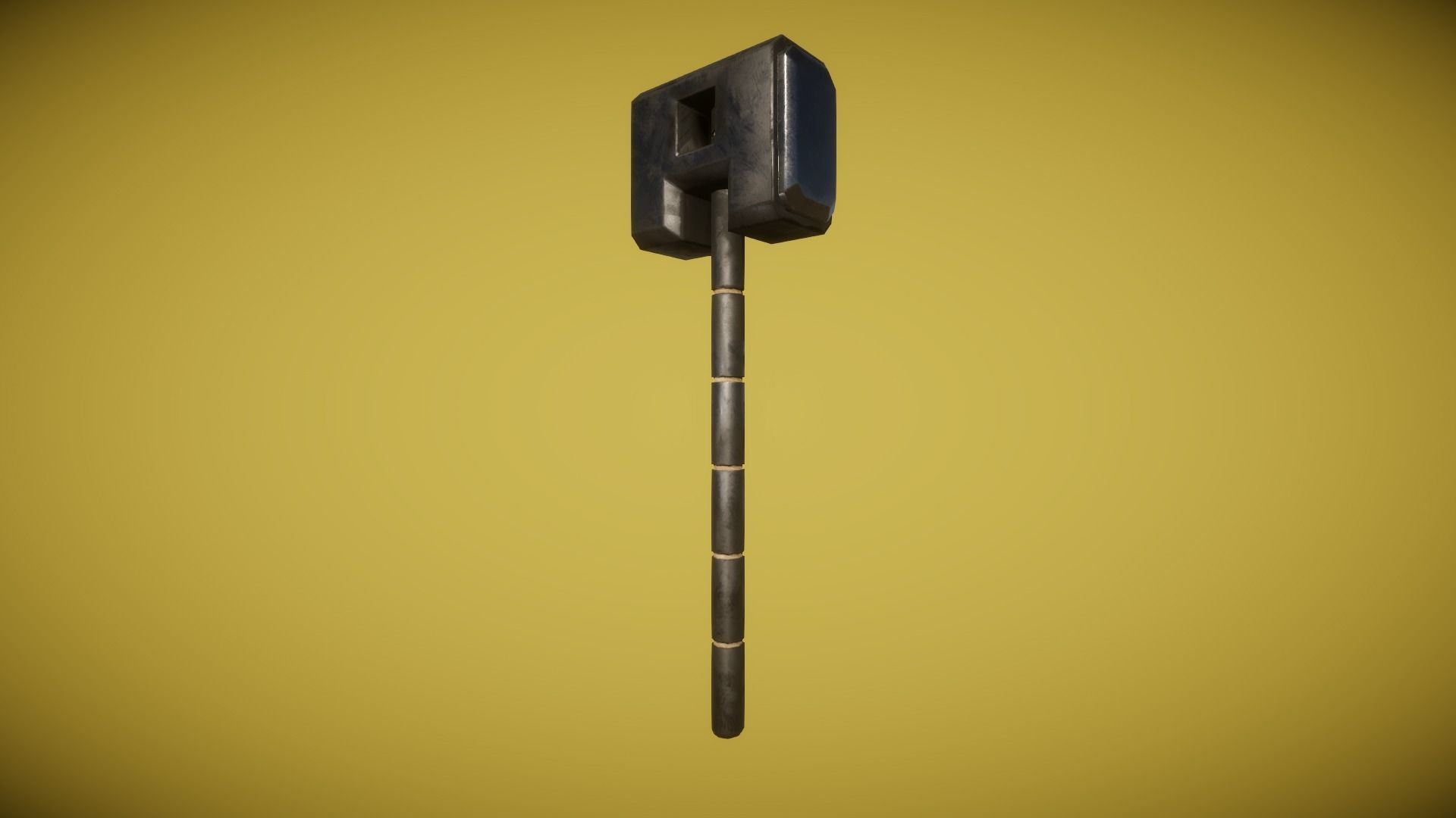 Real World - Medieval Hammers Low-poly 3D model_9