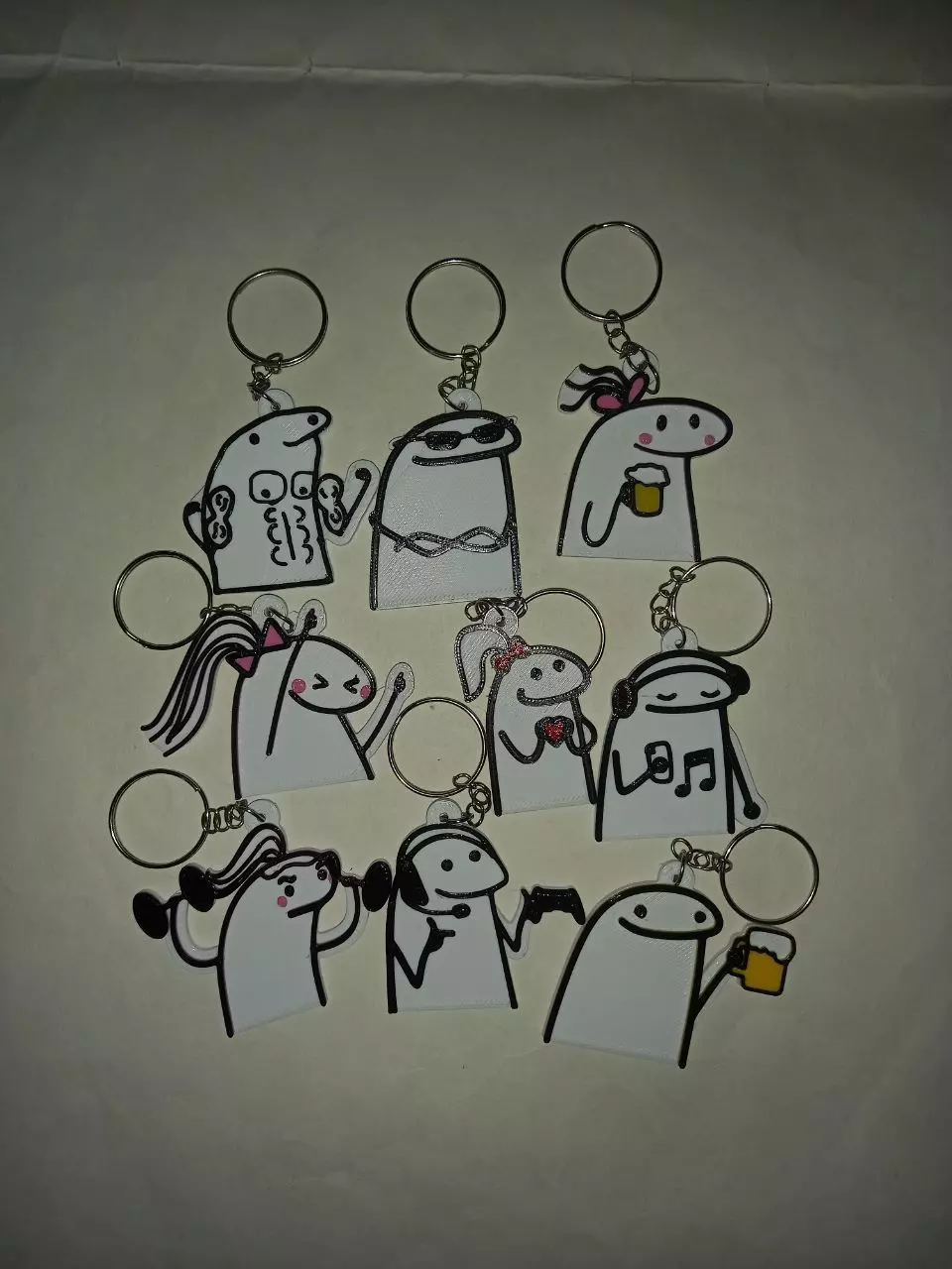 Stl Pack Llavero flork 3D print model_0