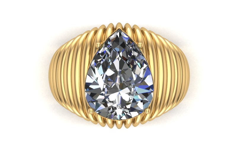 Drop Ring 3D print model_2