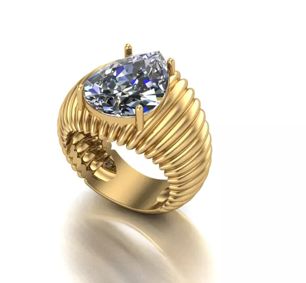 Drop Ring 3D print model_0