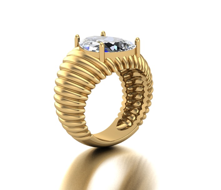 Drop Ring 3D print model_1