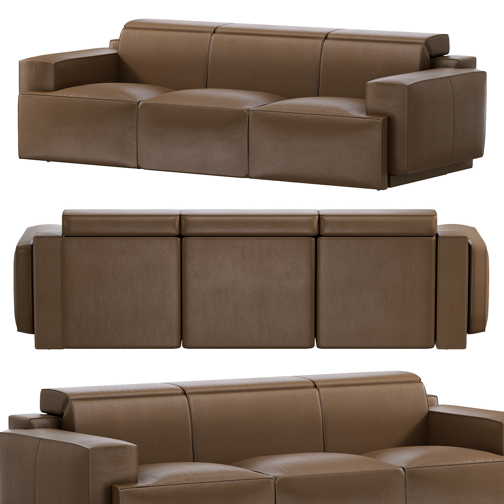 Iago Modular Corner Sofa by Natuzzi 3D model_1