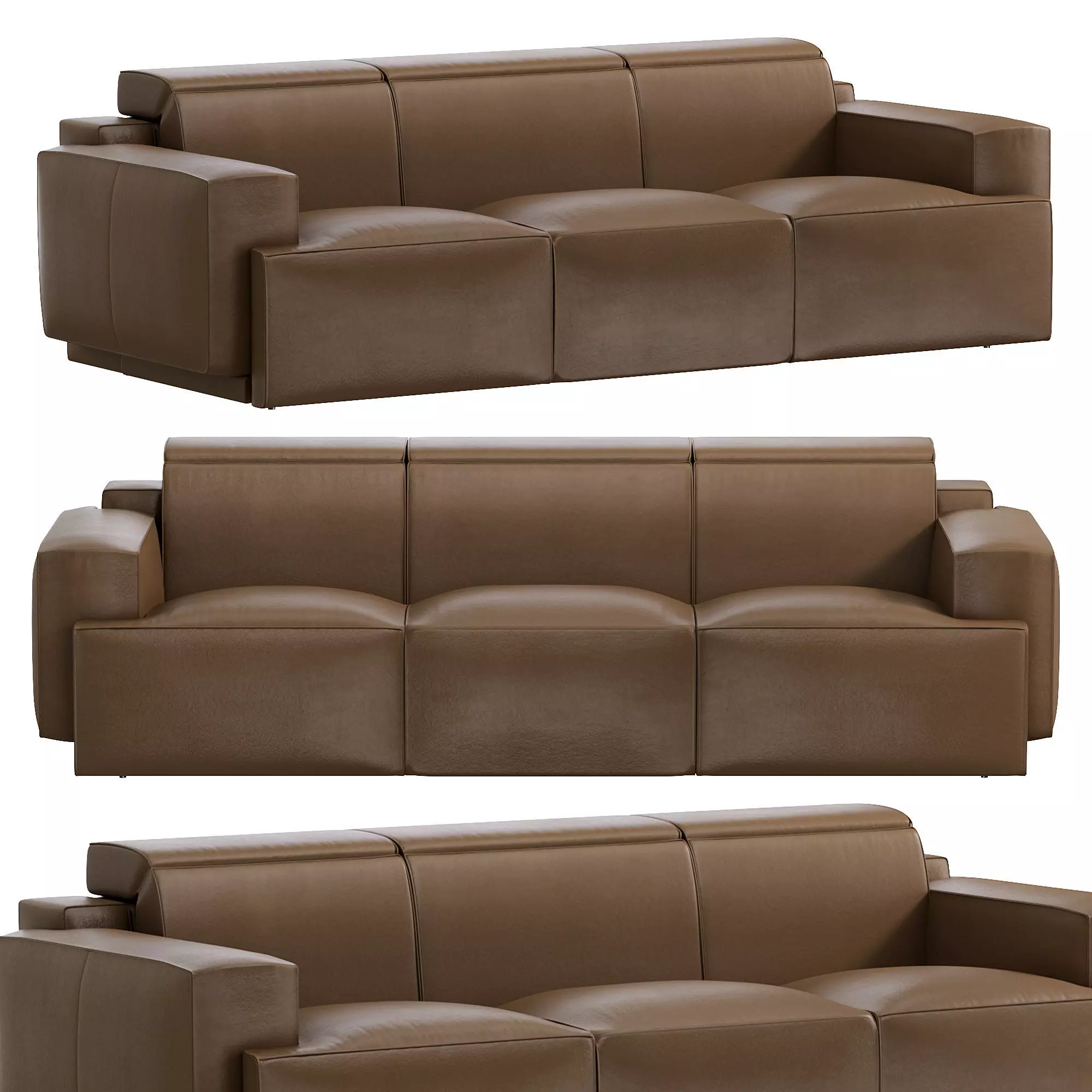 Iago Modular Corner Sofa by Natuzzi 3D model_0
